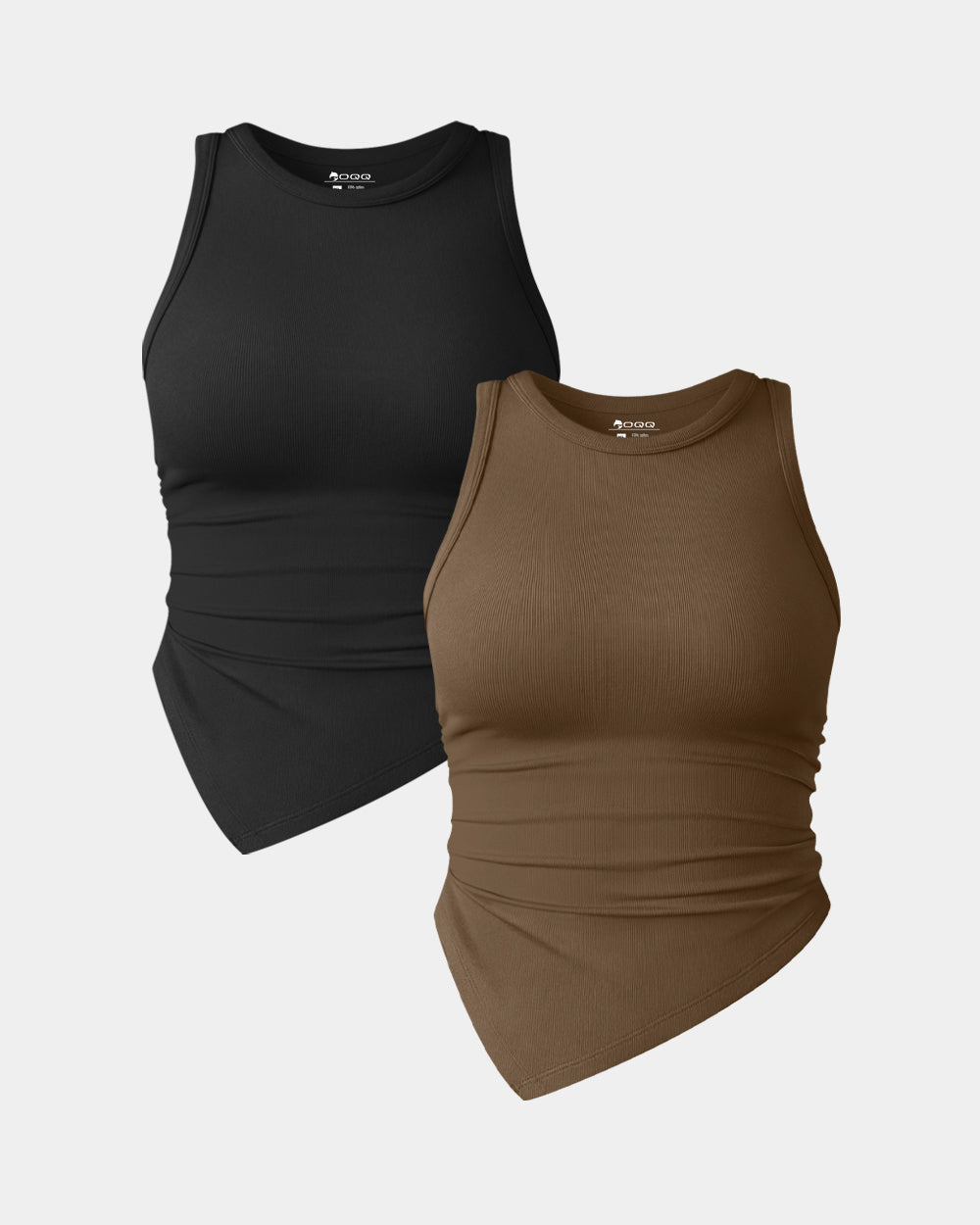 Ruched Sleeveless Tee Shirts