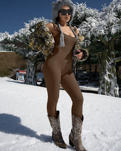 Sleeveless Exercise Jumpsuits