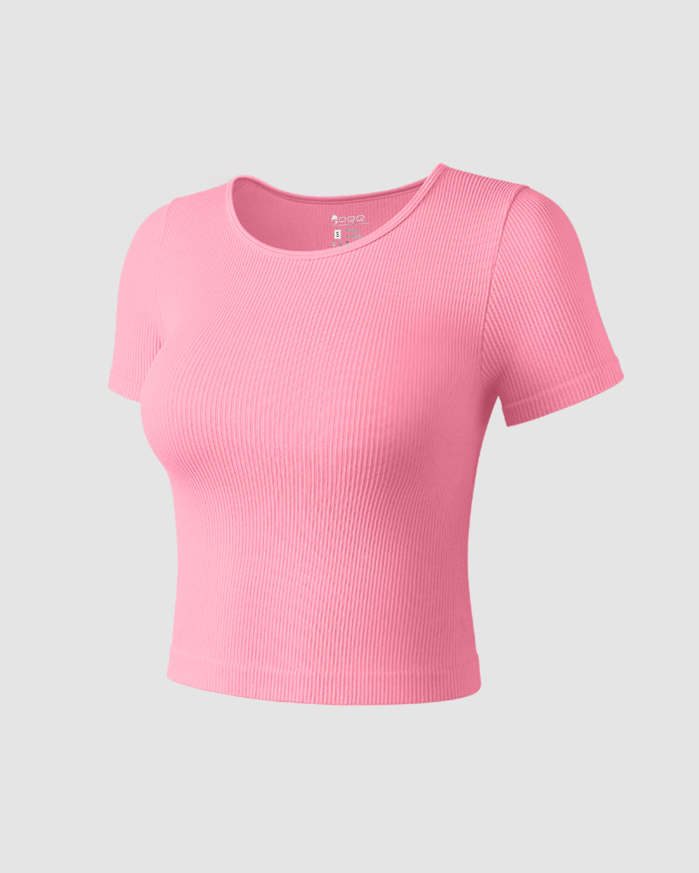 Short Sleeve Crew NeckTee Crop Tops