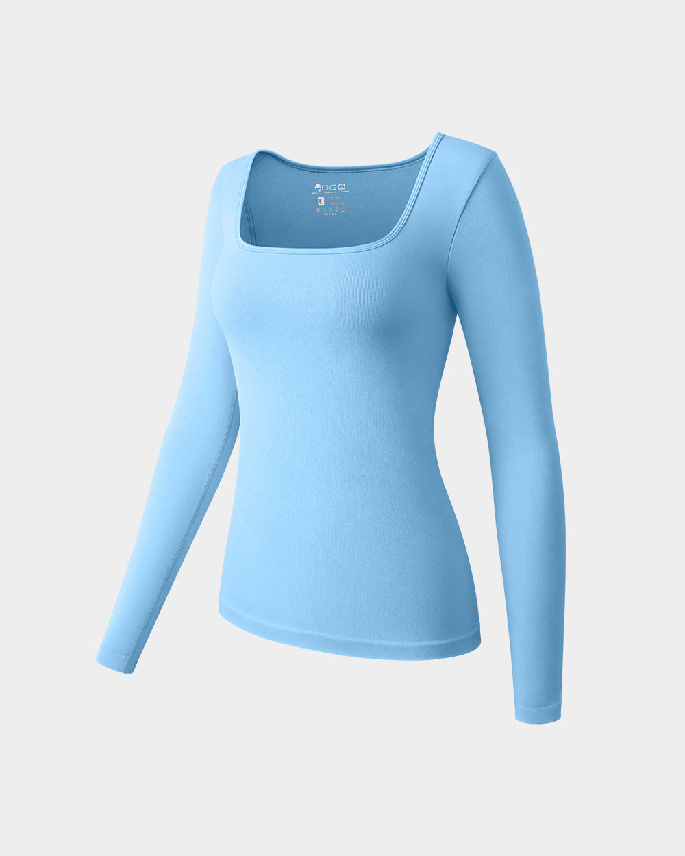 Long Sleeve Square Neck Stretch Fitted Underscrubs Layer