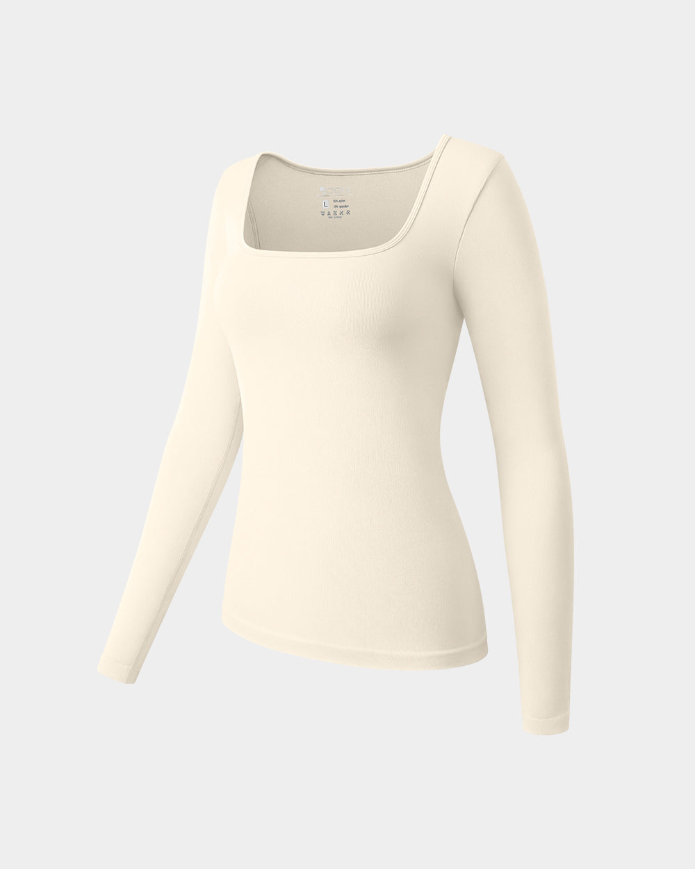 Long Sleeve Square Neck Stretch Fitted Underscrubs Layer