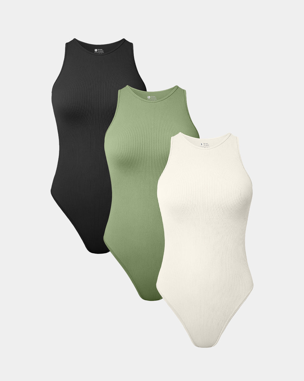 Sleeveless Halter Neck Bodysuits