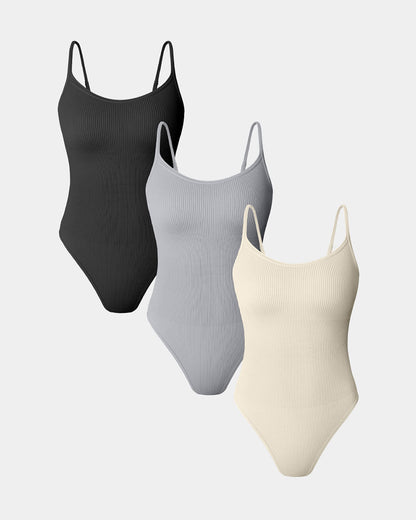 Sleeveless Adjustable Spaghetti Strip Bodysuits