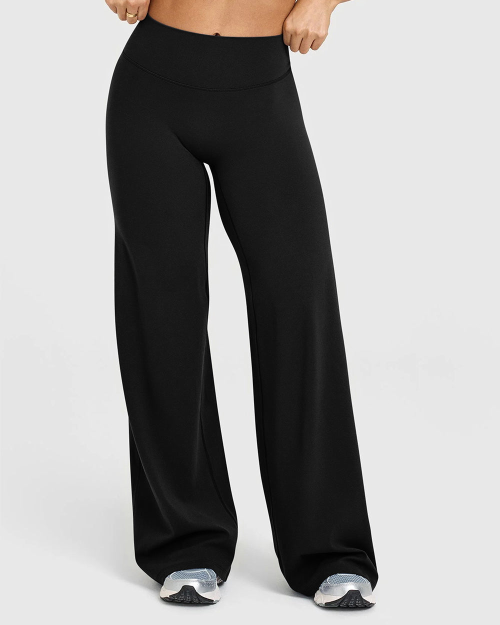 High Waist Stretch Casual Soft Straight Leg Bottoms