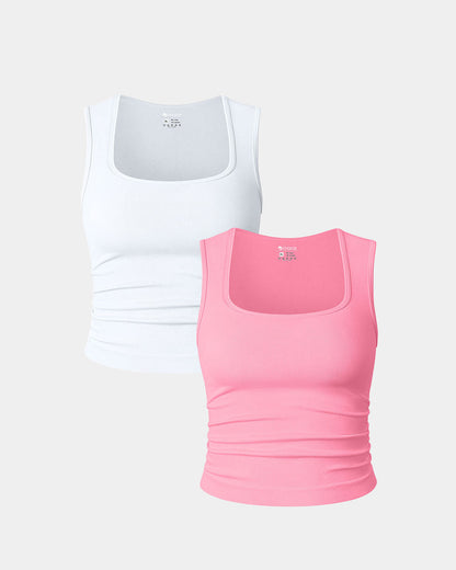 Sleeveless  Square Neck Shirts
