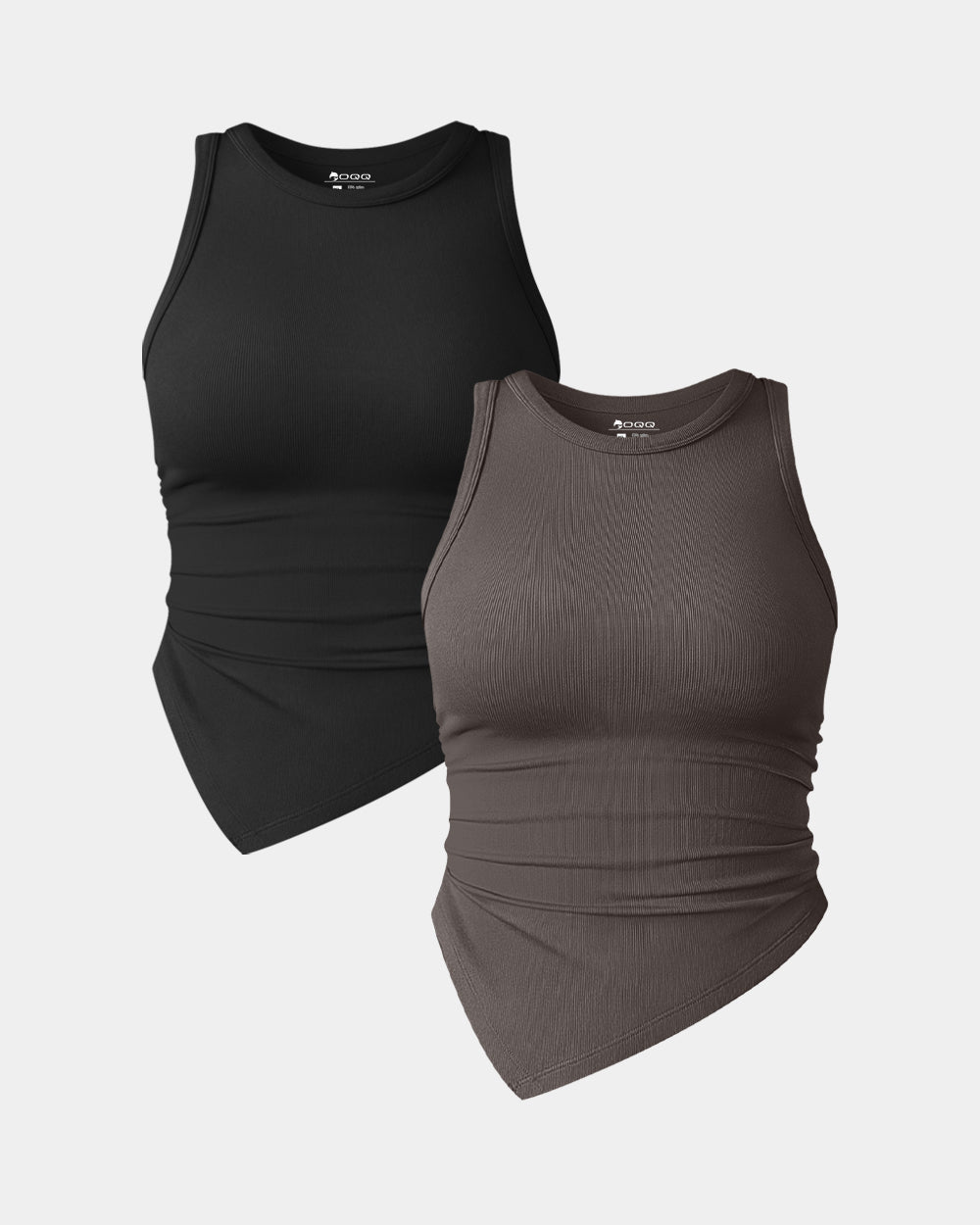 Ruched Sleeveless Tee Shirts