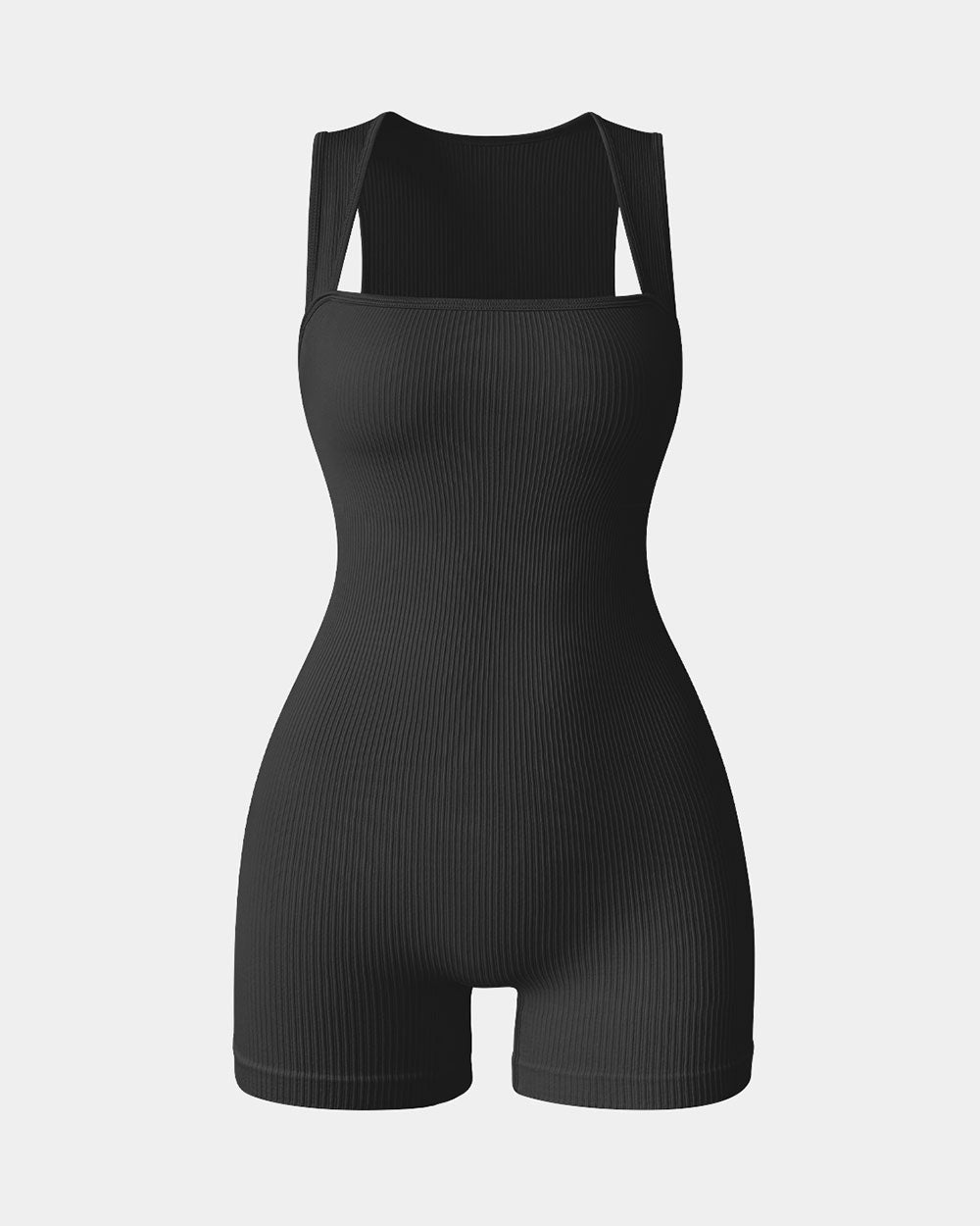 Square Neck Exercise Rompers