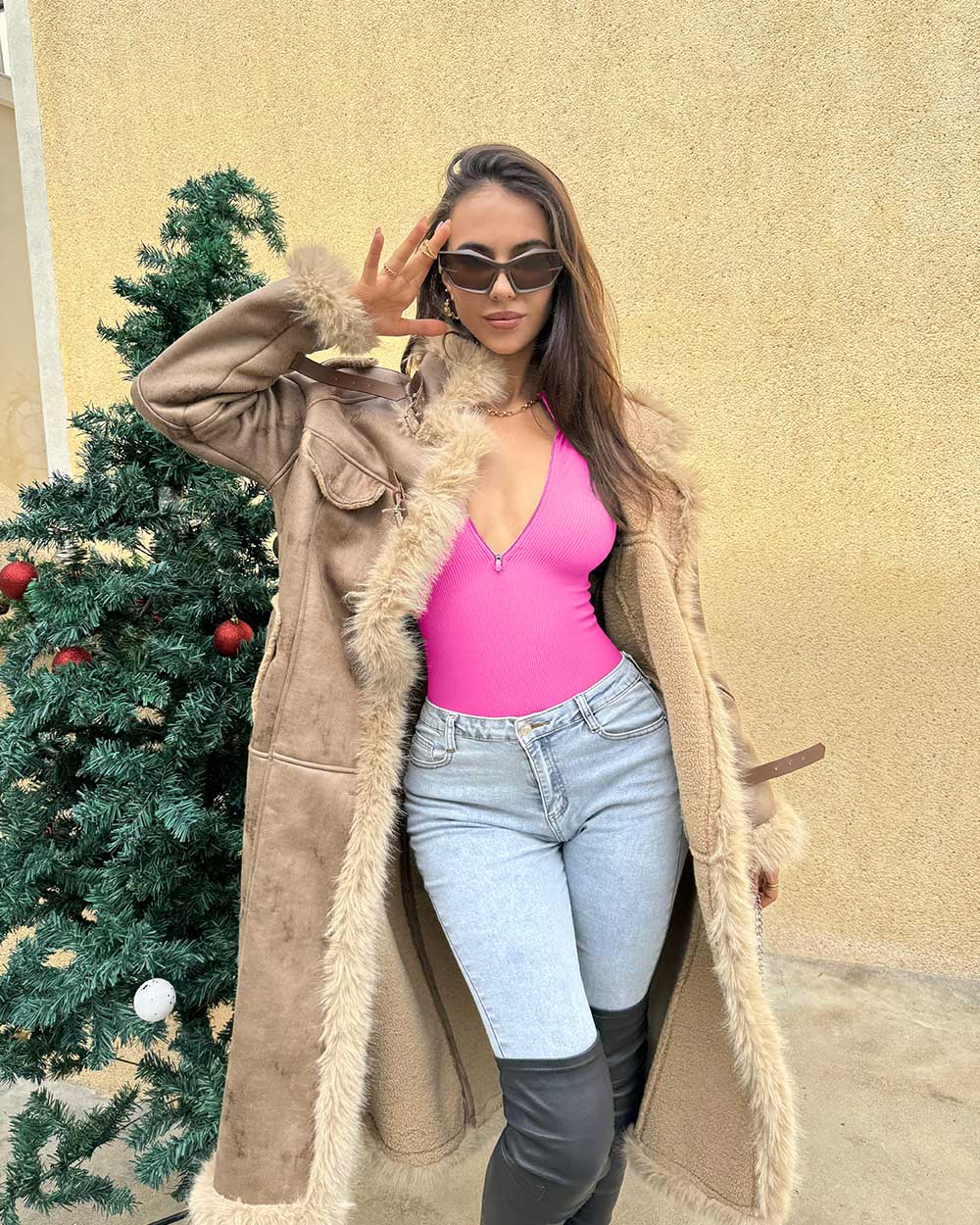 Zip Front Long Sleeve  Bodysuits