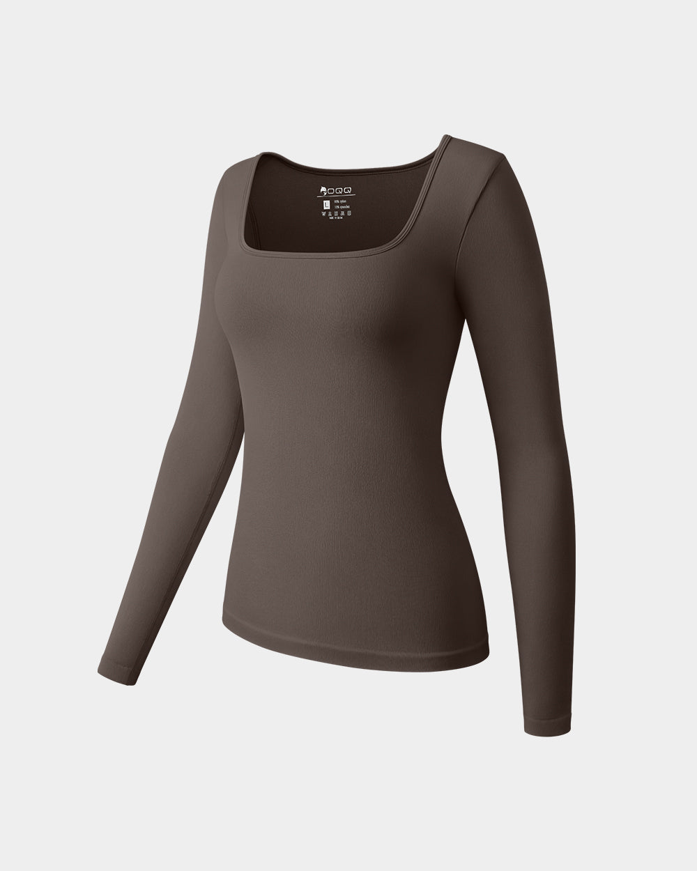 Long Sleeve Square Neck Stretch Fitted Underscrubs Layer