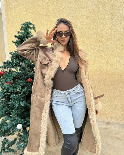 Zip Front Long Sleeve  Bodysuits
