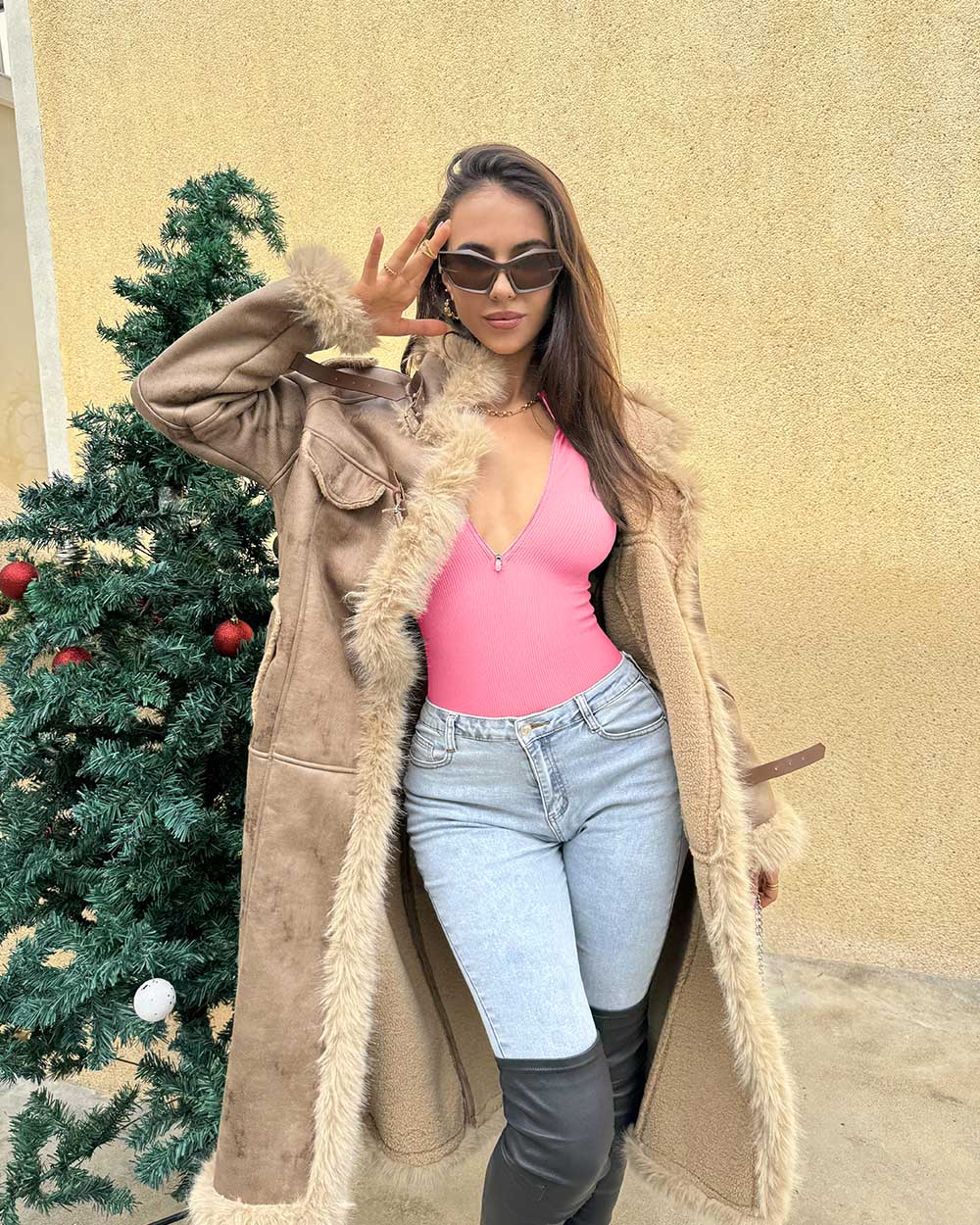 Zip Front Long Sleeve  Bodysuits