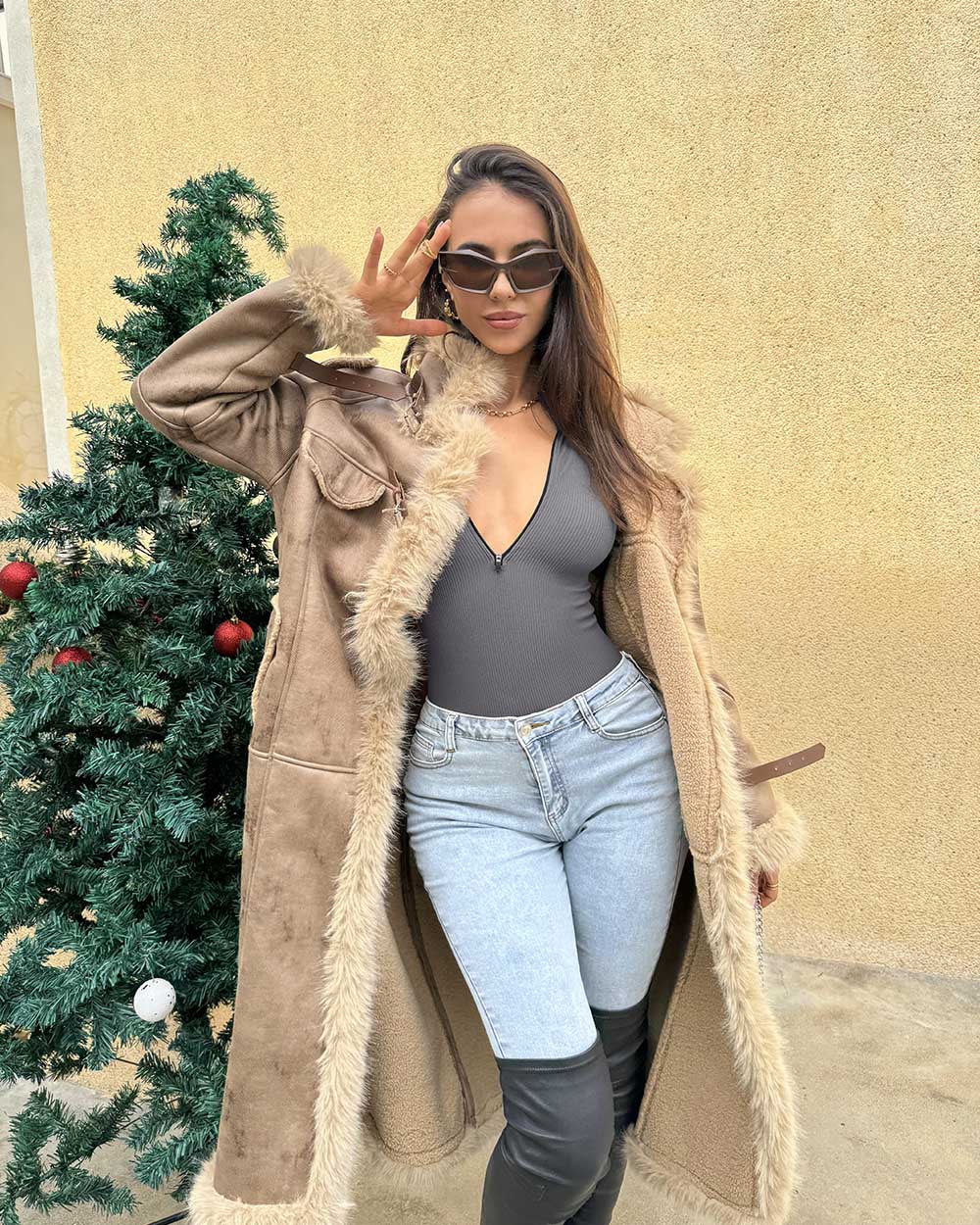 Zip Front Long Sleeve  Bodysuits