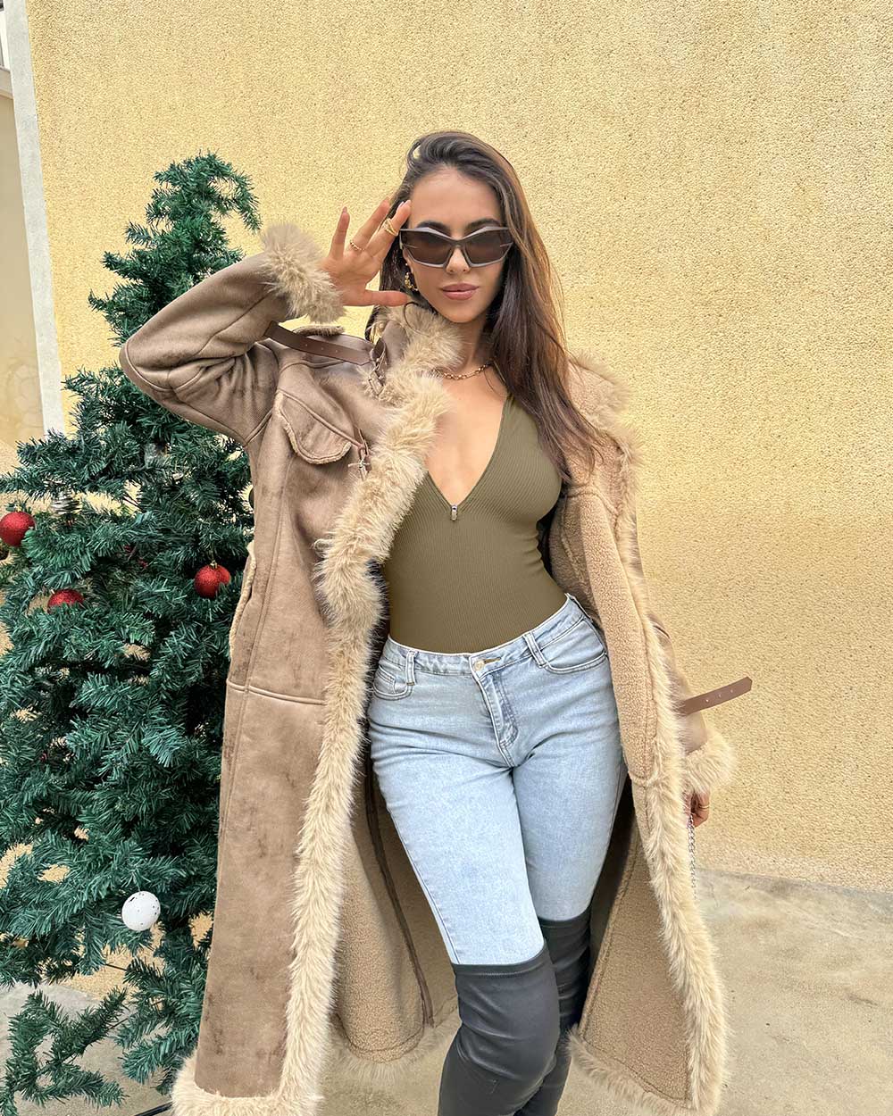 Zip Front Long Sleeve  Bodysuits