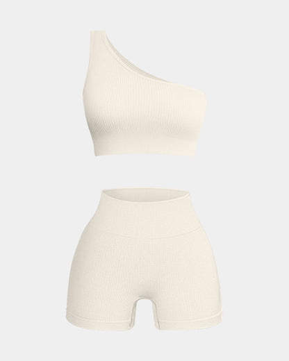 Seamless Bra Vest Shorts Sports Suit