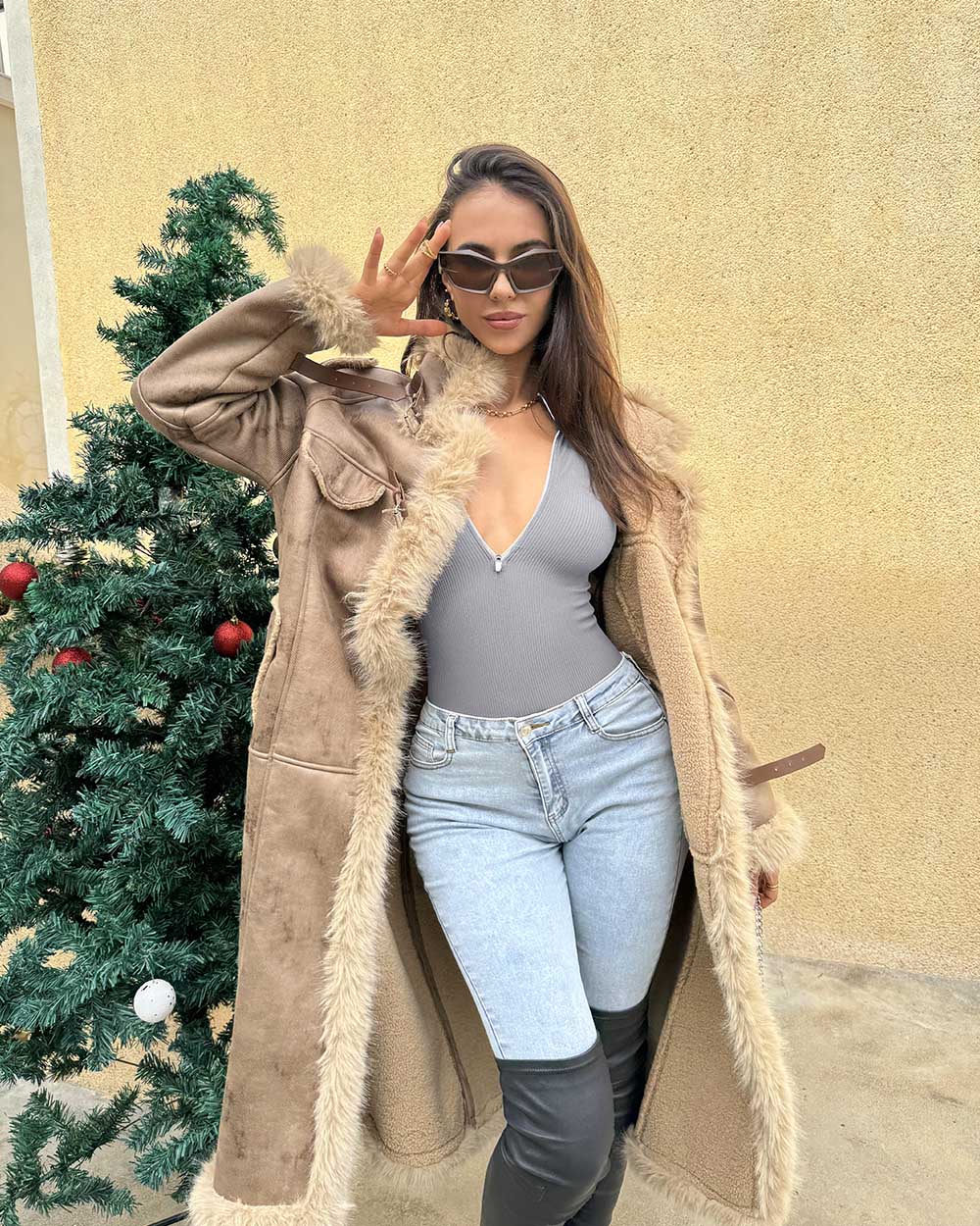 Zip Front Long Sleeve  Bodysuits