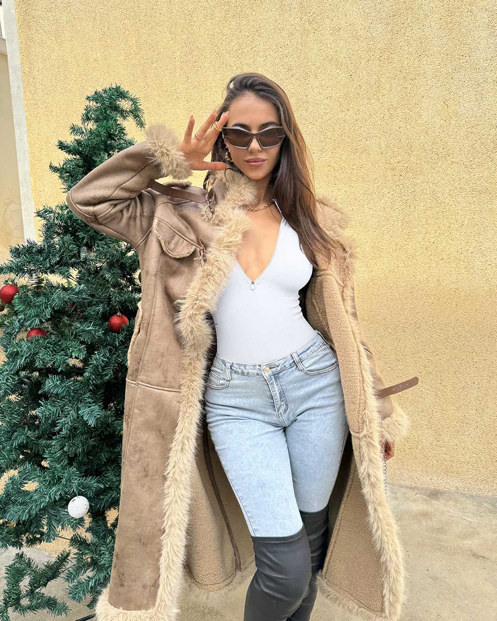 Zip Front Long Sleeve  Bodysuits