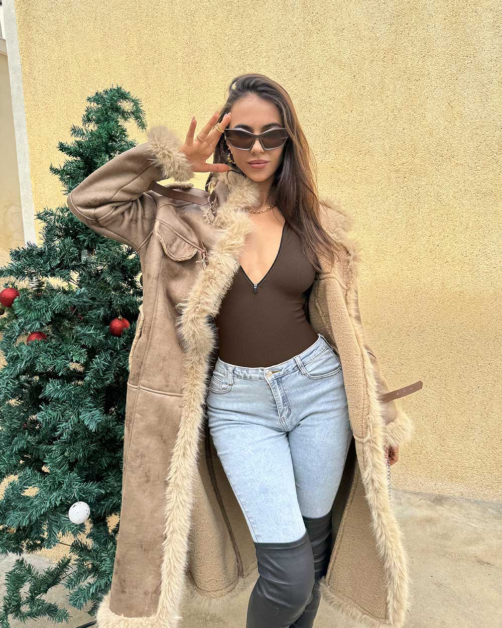 Zip Front Long Sleeve  Bodysuits