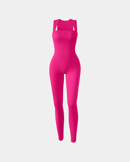 Women Jumpsuits Square Neck Sleeveless