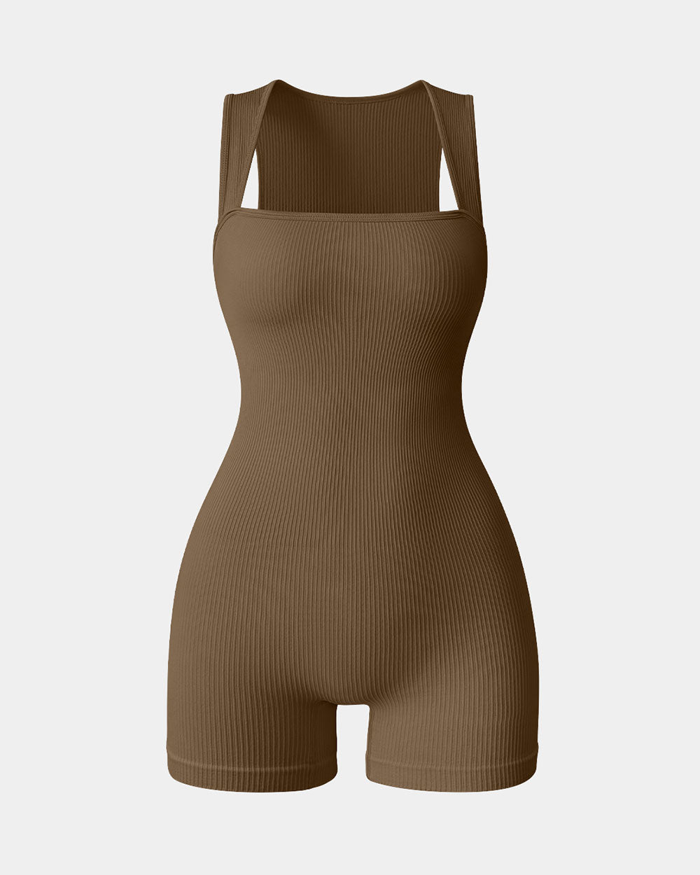 Square Neck Exercise Rompers