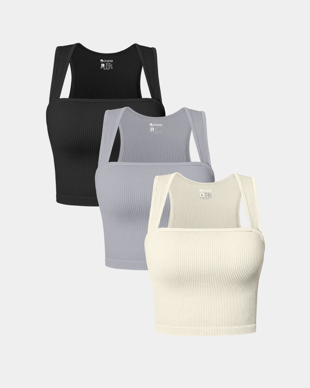 Sleeveless Square Neck Tops