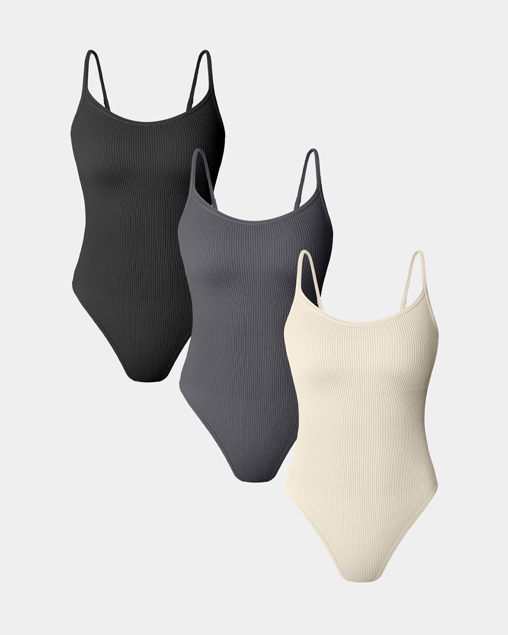 Sleeveless Adjustable Spaghetti Strip Bodysuits