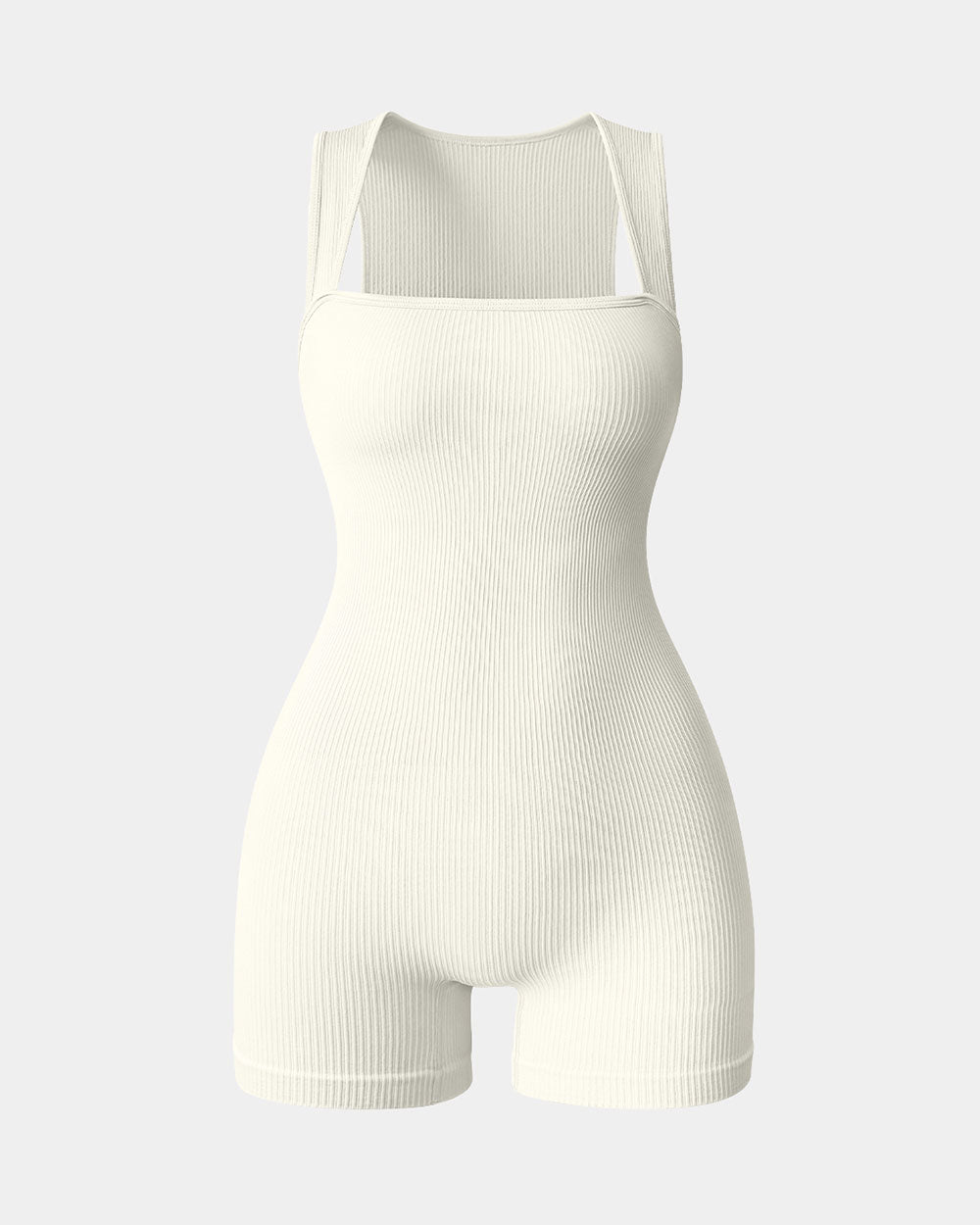 Square Neck Exercise Rompers