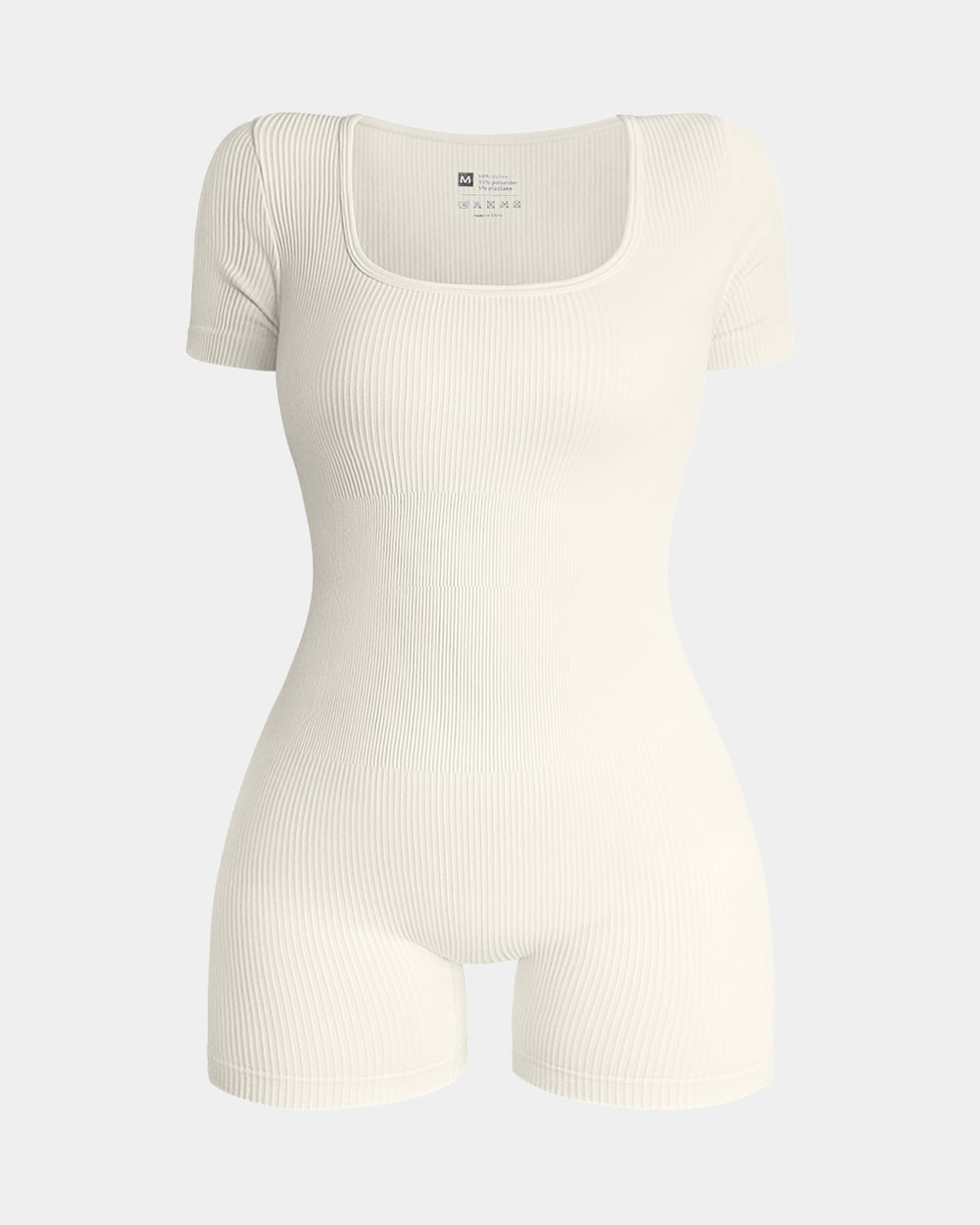 Square Neck Exercise Rompers