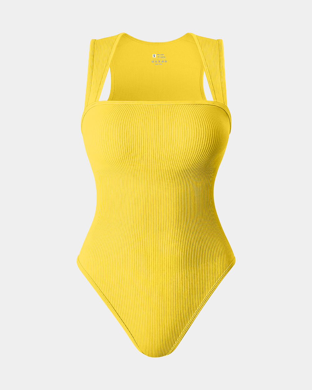 Strappy Square Neck Sleeveless Tummy Control Tank Tops Bodysuits