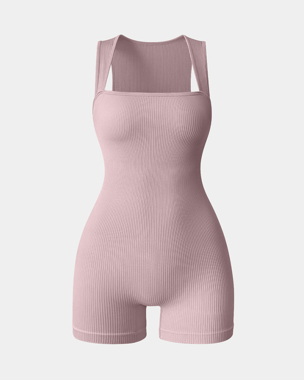 Square Neck Exercise Rompers