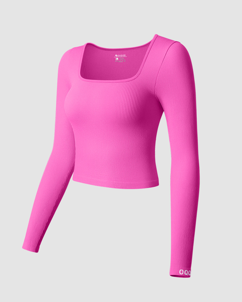 Long Sleeve Square Neck Tee Shirts Tops