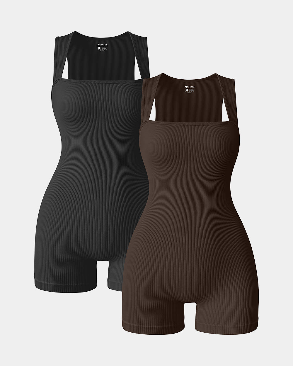 Square Neck Sleeveless Rompers