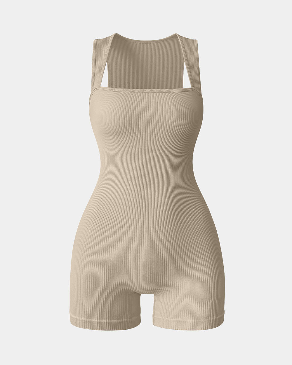 Square Neck Exercise Rompers