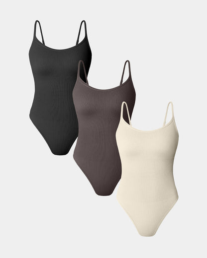 Sleeveless Adjustable Spaghetti Strip Bodysuits