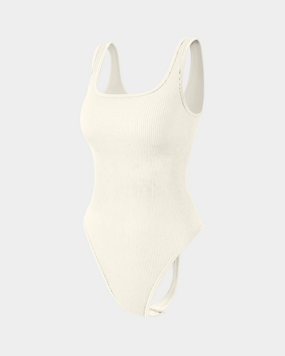 Sleeveless Square Neck Thongs Bodysuits