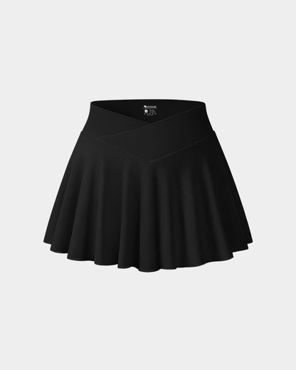 Sexy Stretchy Cross Over Casual Skirts