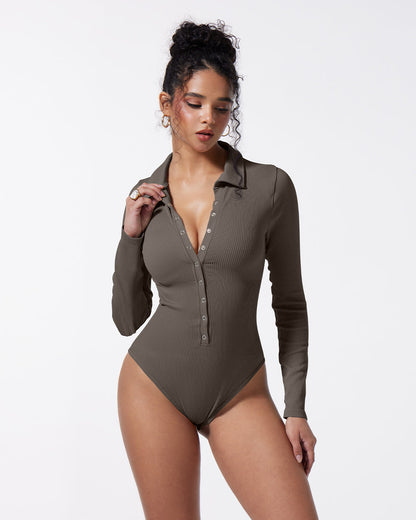 Ribbed Long Sleeve Bodysuits