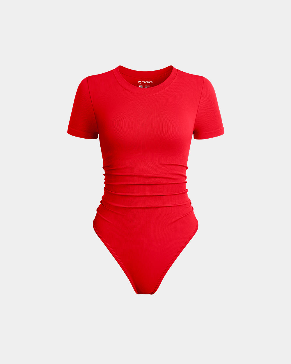 Ruched Stretch Short Sleeve Bodysuit