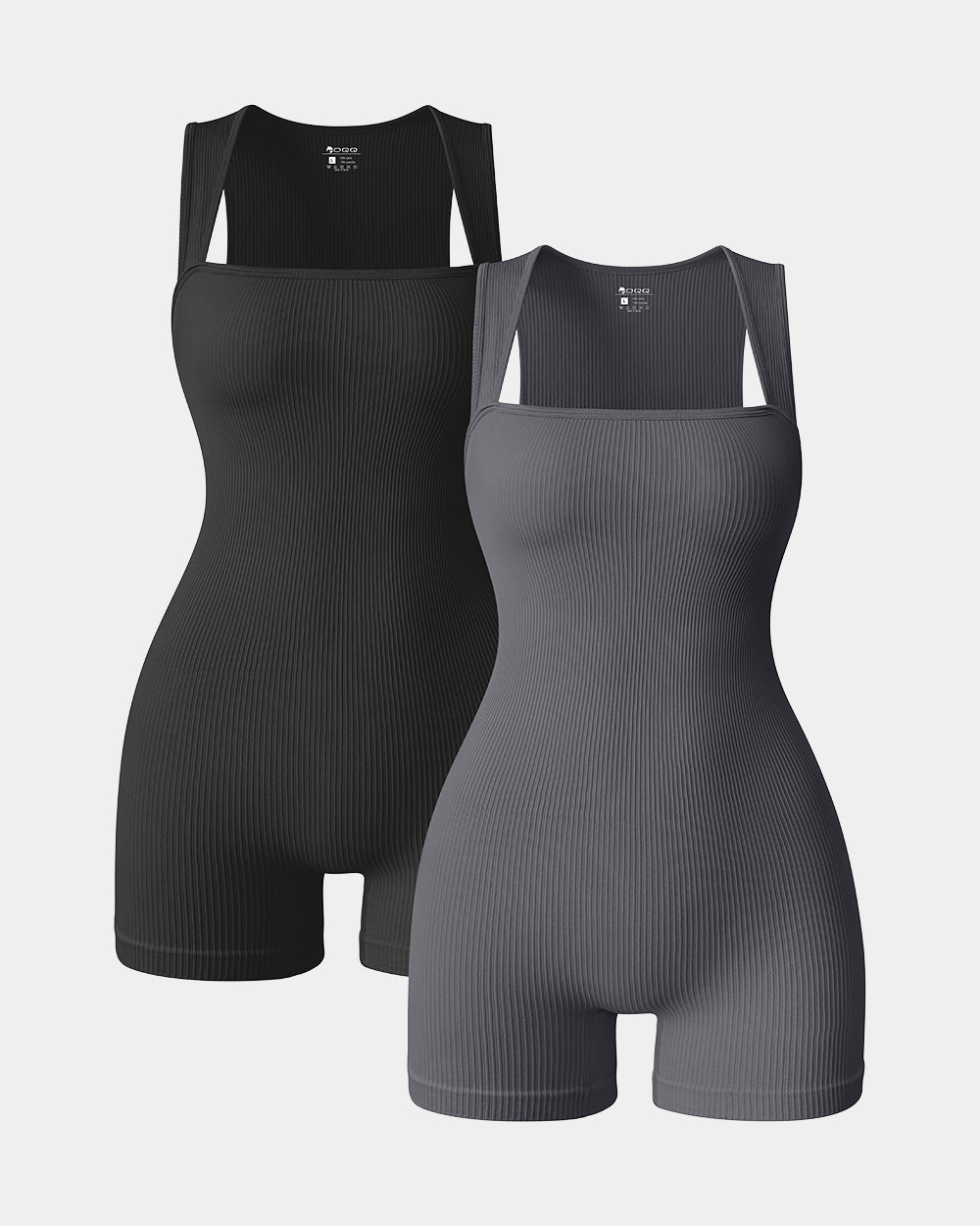 Square Neck Sleeveless Rompers