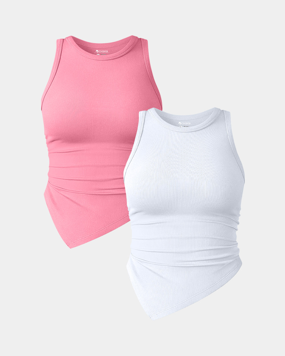 Ruched Sleeveless Tee Shirts