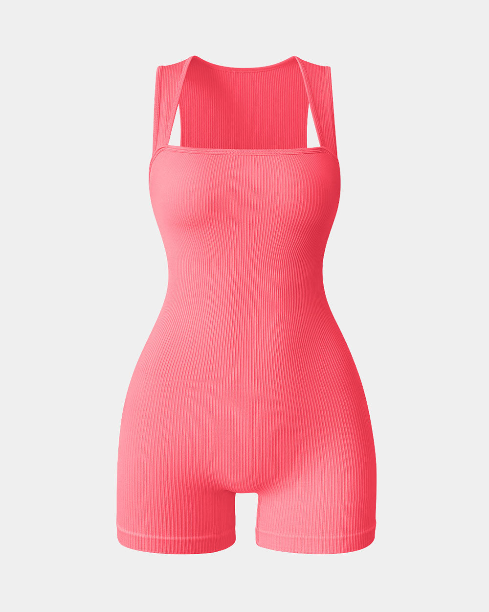 Square Neck Exercise Rompers