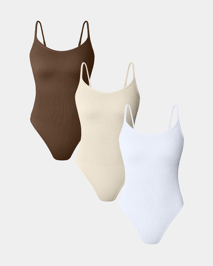 Sleeveless Adjustable Spaghetti Strip Bodysuits