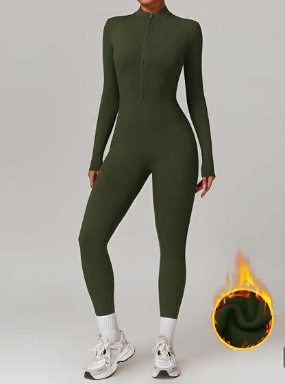 Solira Thermal Jumpsuit – Long Sleeve Zip-Up One-Piece