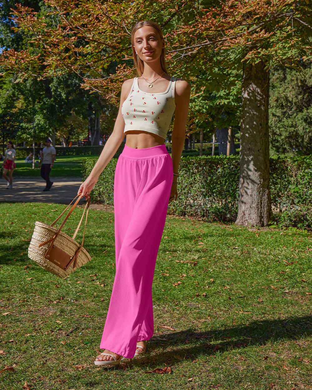Wide Leg High Waist Lounge Adjustable Legging