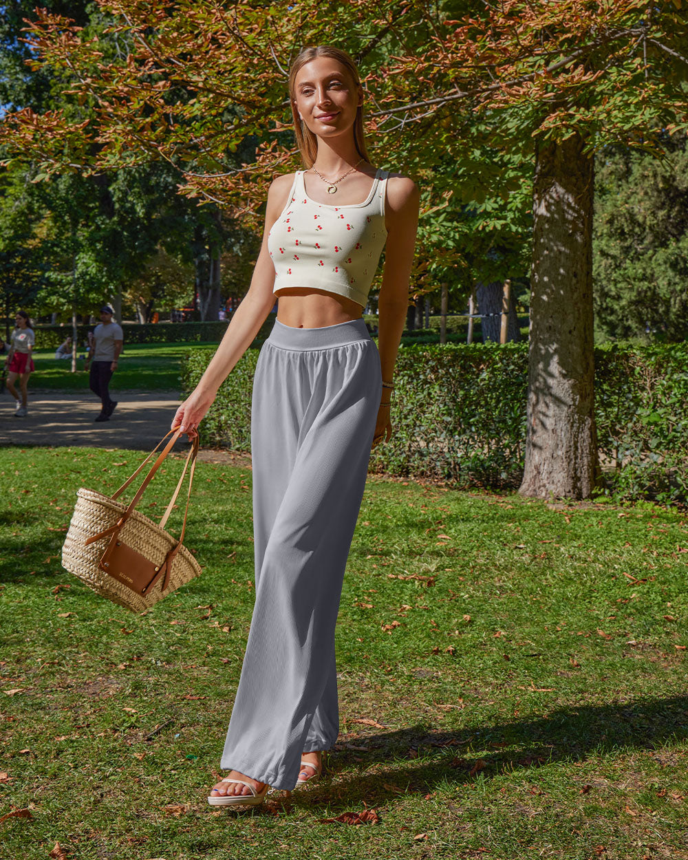 Wide Leg High Waist Lounge Adjustable Legging