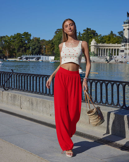 Wide Leg High Waist Lounge Adjustable Legging