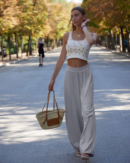 Wide Leg High Waist Lounge Adjustable Legging