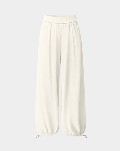 Wide Leg High Waist Lounge Adjustable Legging