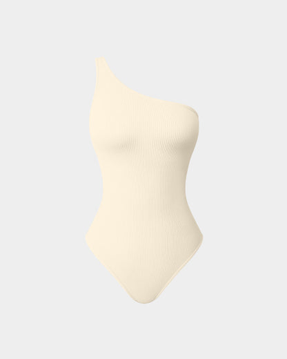 One Shoulder Sleeveless  Bodysuits