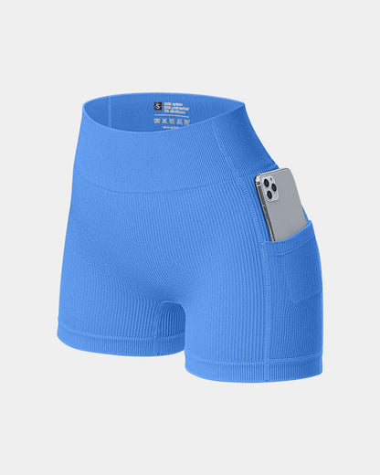 Women High Waist Yoga Shorts