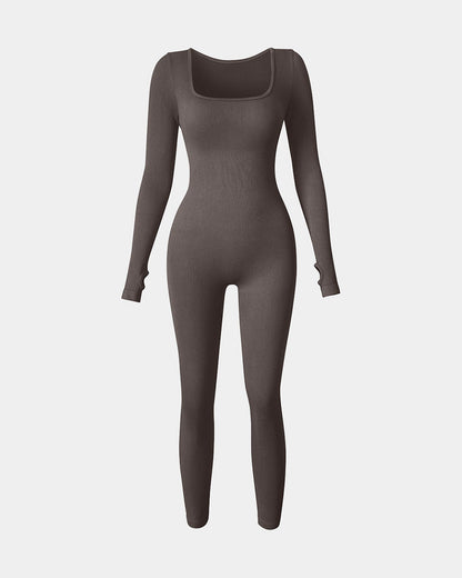 Long Sleeve Sport Jumpsuits